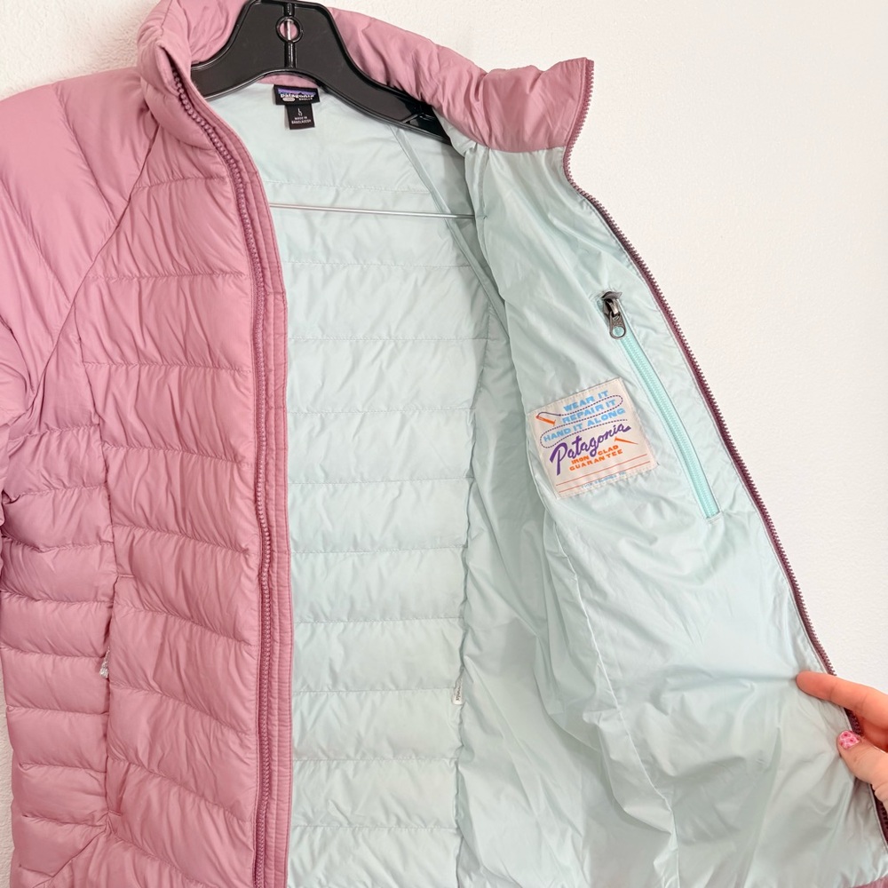 Patagonia Netplus Shells Puffer Jacket Lavender Purple Blue Girls Size Large - Picture 6 of 7